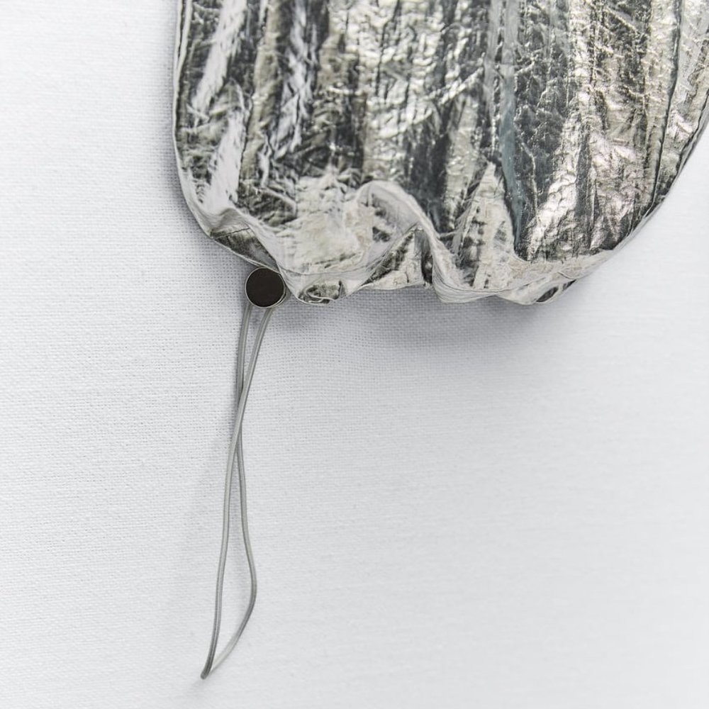 ZARA WIDE LEG METALLIC PANTS - Picture 4 of 8